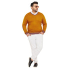 Men Plus Size Dumas Solid Sweater - bigbanana