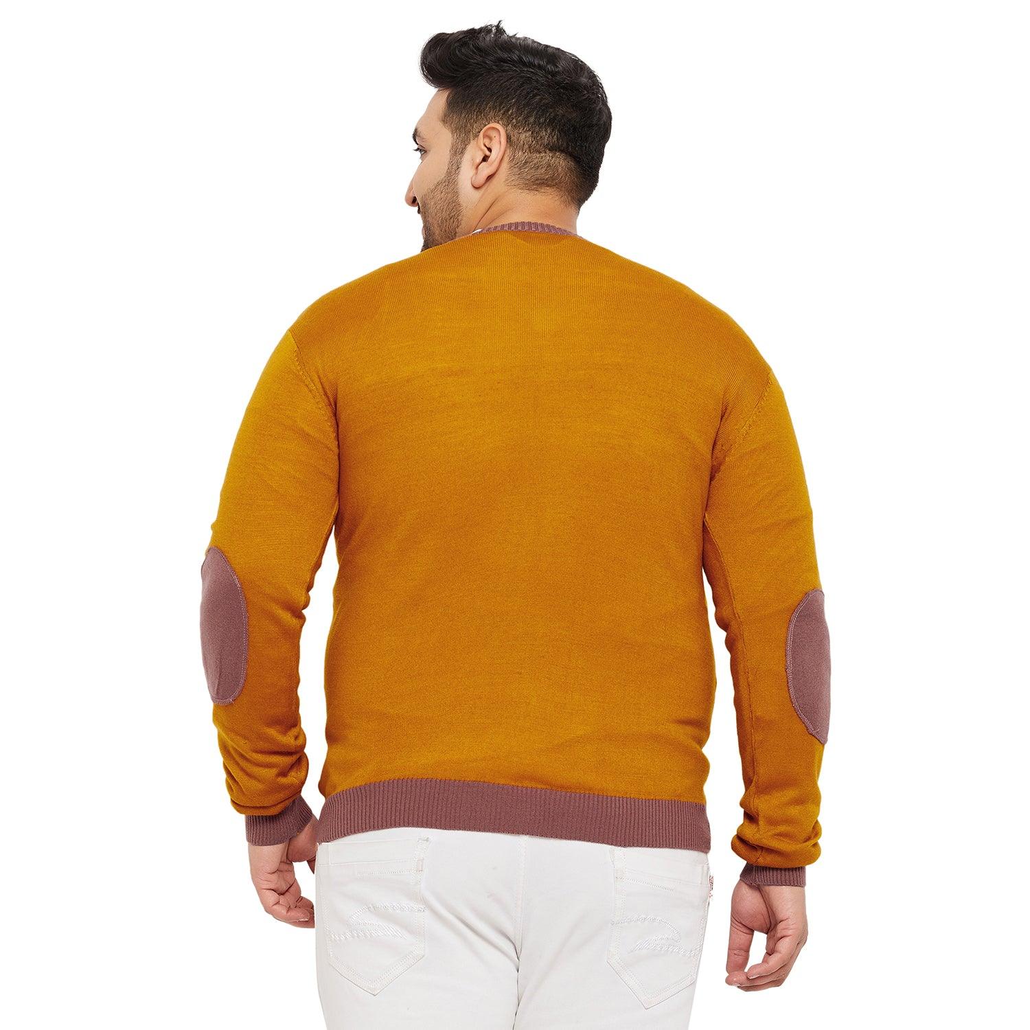 Men Plus Size Dumas Solid Sweater - bigbanana