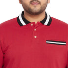 Men Plus Size Evero Solid Polo Tshirt - bigbanana