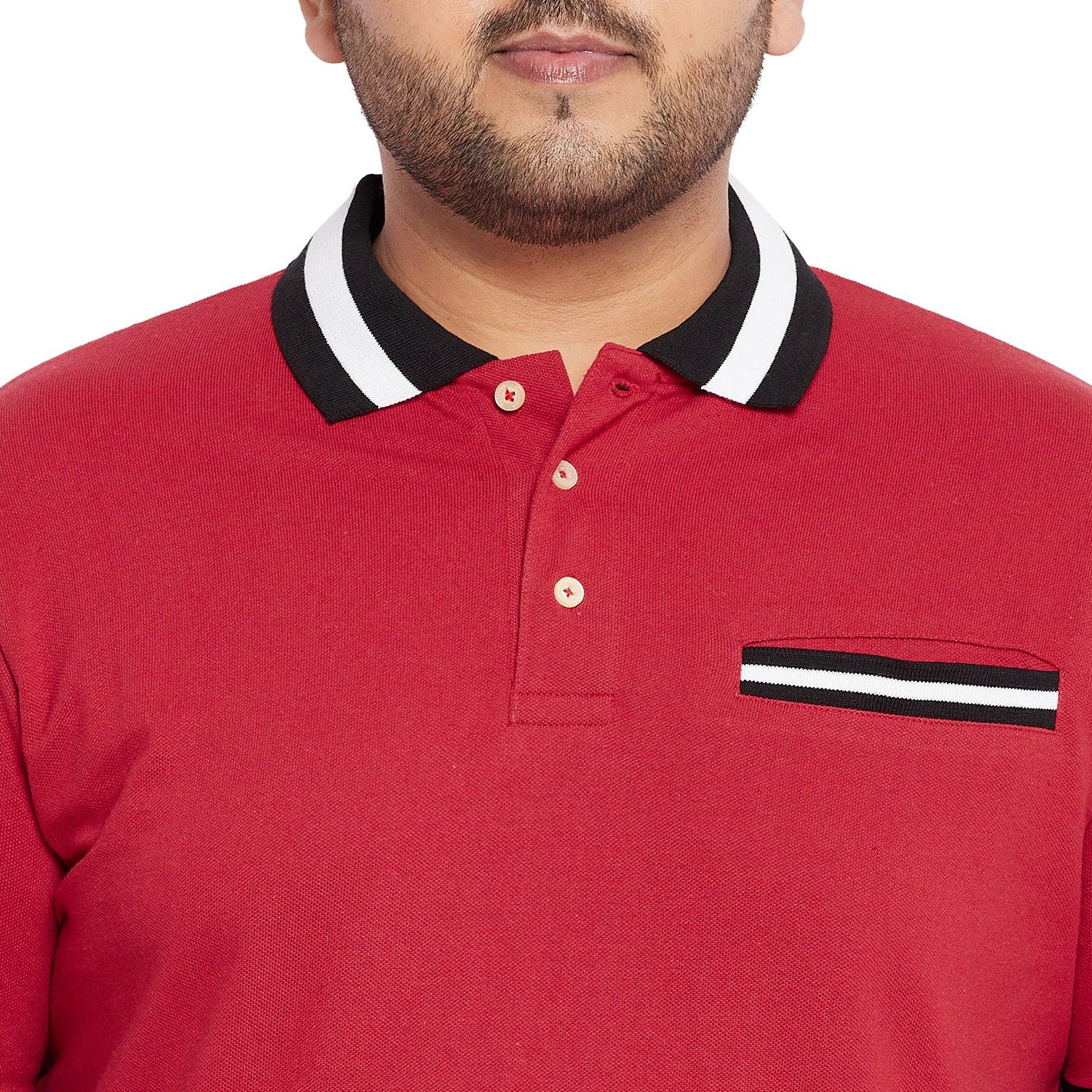 Men Plus Size Evero Solid Polo Tshirt - bigbanana