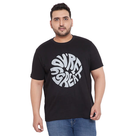 Men Plus Size Farlay-B Printed Round Neck Tshirt - bigbanana