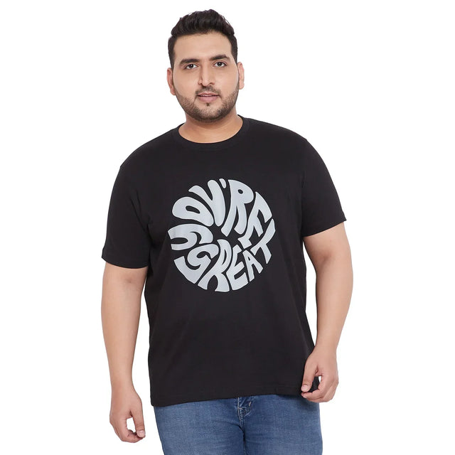 Men Plus Size Farlay-B Printed Round Neck Tshirt - bigbanana