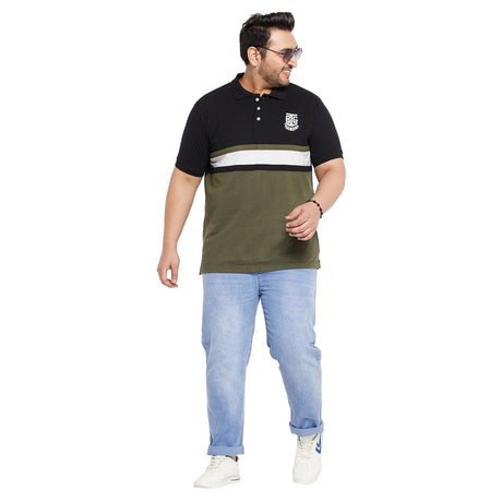 Men Plus Size Feedo Washed Indigo Denim - bigbanana