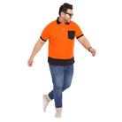 Men Plus Size Finn-O Colorblock Polo Tshirt - bigbanana