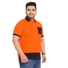 Men Plus Size Finn-O Colorblock Polo Tshirt - bigbanana