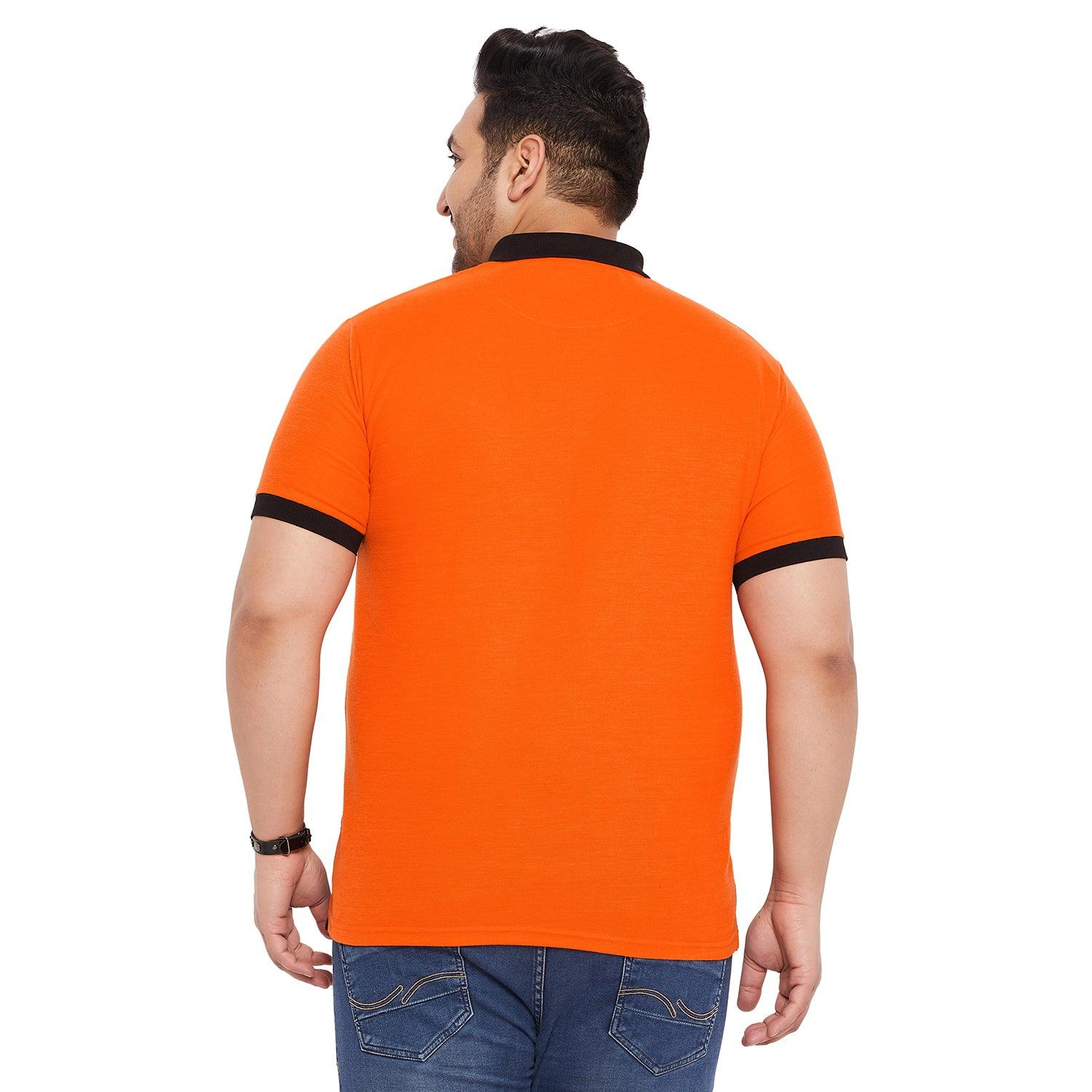 Men Plus Size Finn-O Colorblock Polo Tshirt - bigbanana