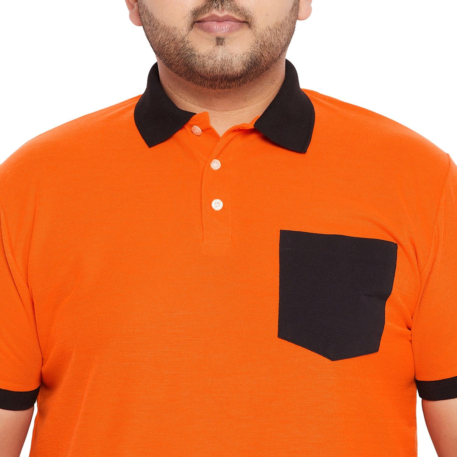 Men Plus Size Finn-O Colorblock Polo Tshirt - bigbanana