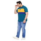 Men Plus Size Fobo Washed Indigo Denim - bigbanana