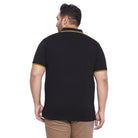 Men Plus Size Fralb Colorblock Polo Tshirt - bigbanana