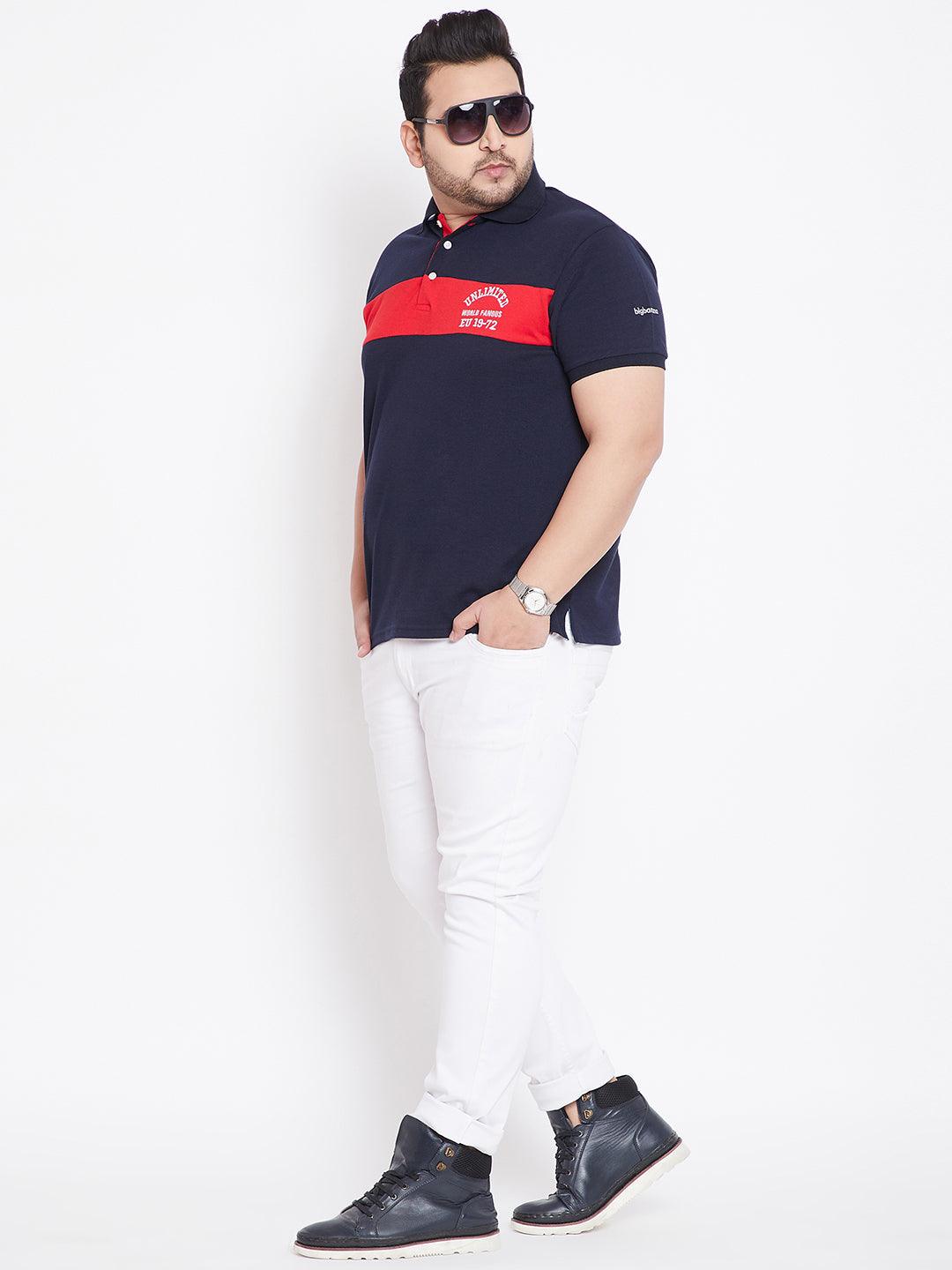 Men Plus Size Fraser Solid Polo Tshirt - bigbanana