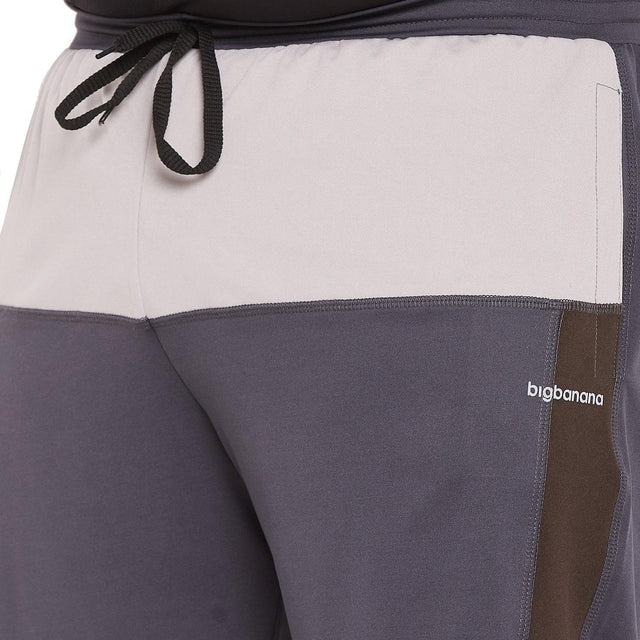 Men Plus Size Gaff Colorblock Shorts - bigbanana