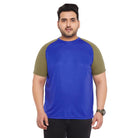 Men Plus Size Galilee Solid Round Neck Tshirt - bigbanana