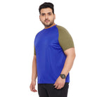 Men Plus Size Galilee Solid Round Neck Tshirt - bigbanana