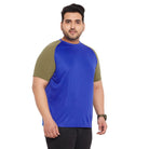 Men Plus Size Galilee Solid Round Neck Tshirt - bigbanana