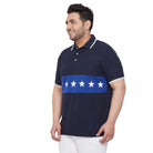 Men Plus Size Gibbs Printed Polo Tshirt - bigbanana