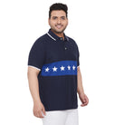 Men Plus Size Gibbs Printed Polo Tshirt - bigbanana