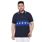 Men Plus Size Gibbs Printed Polo Tshirt - bigbanana