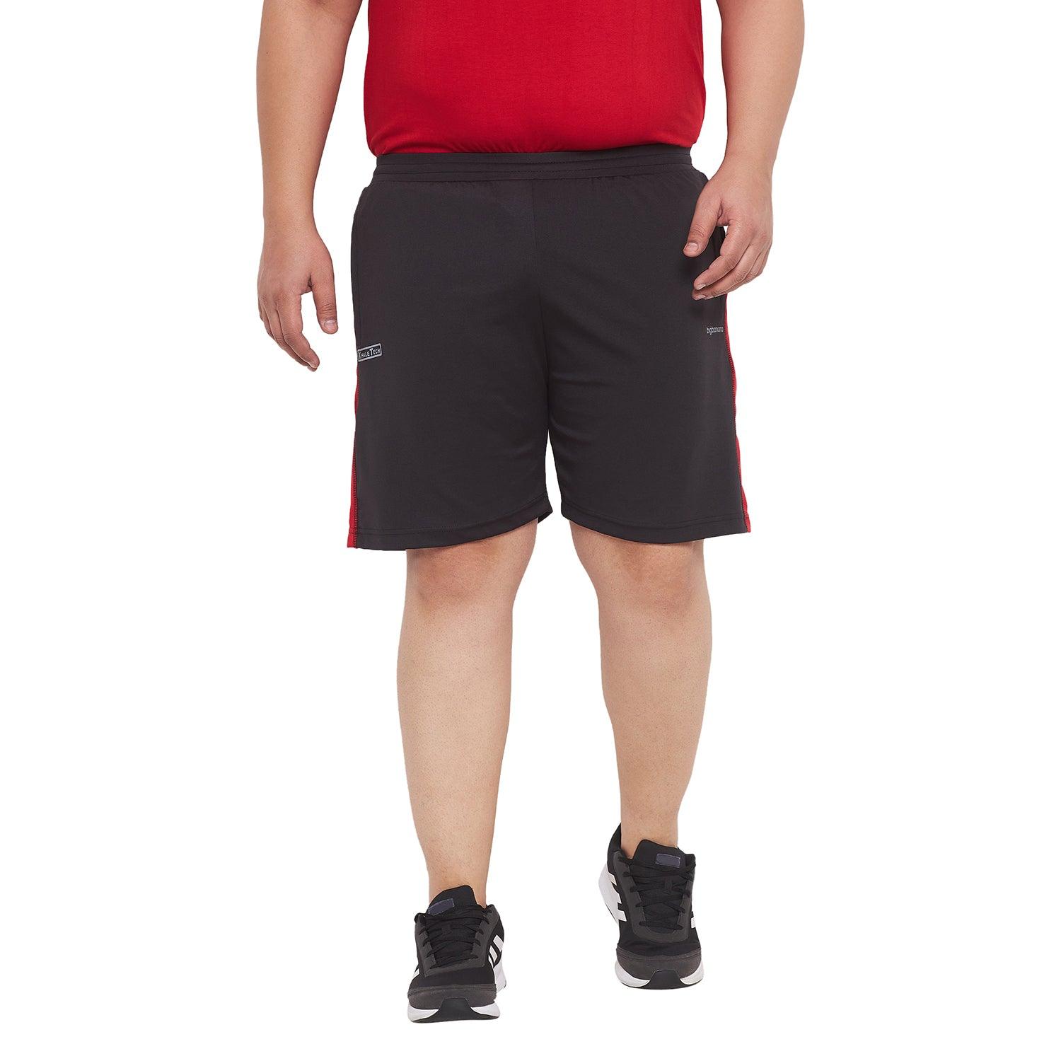 Men Plus Size Goblin Colorblock Shorts - bigbanana