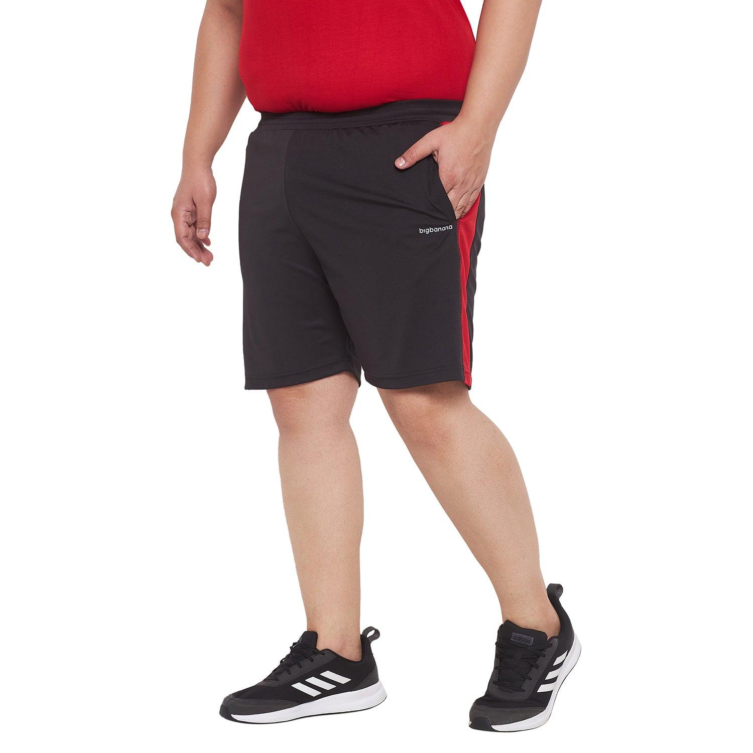 Men Plus Size Goblin Colorblock Shorts - bigbanana