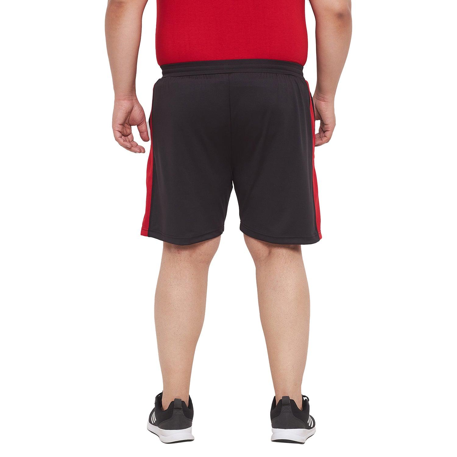 Men Plus Size Goblin Colorblock Shorts - bigbanana