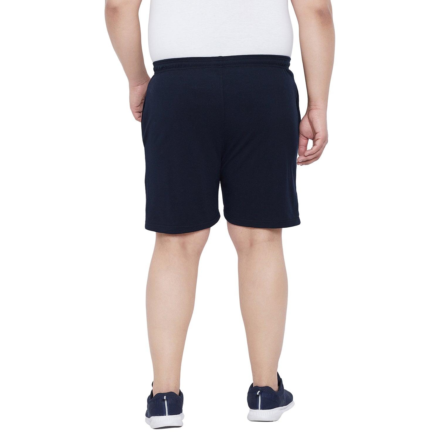 Men Plus Size Grace Solid Shorts - bigbanana