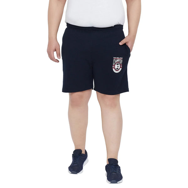 Men Plus Size Grace Solid Shorts