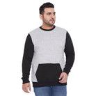 Men Plus Size Grant Solid Sweatshirt - bigbanana