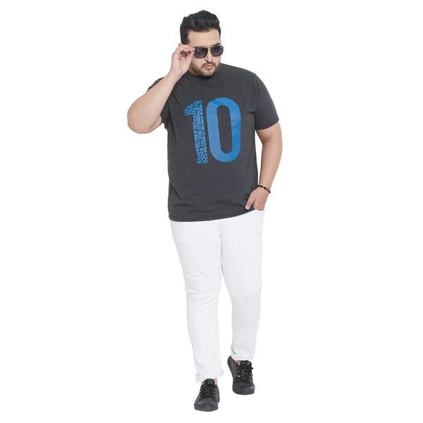 Men Plus Size Harper Printed Round Neck