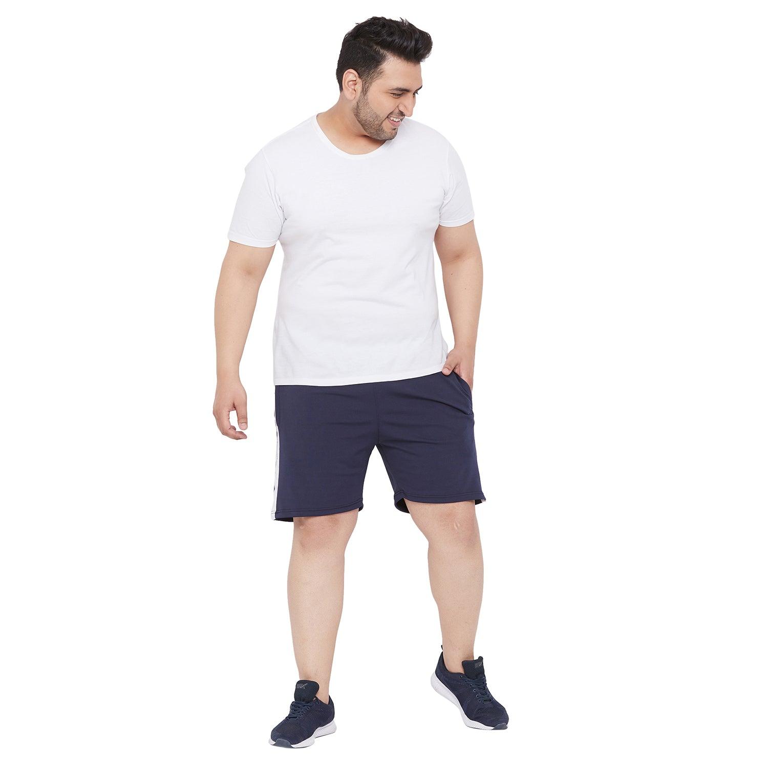 Men Plus Size Haynes Solid Shorts - bigbanana