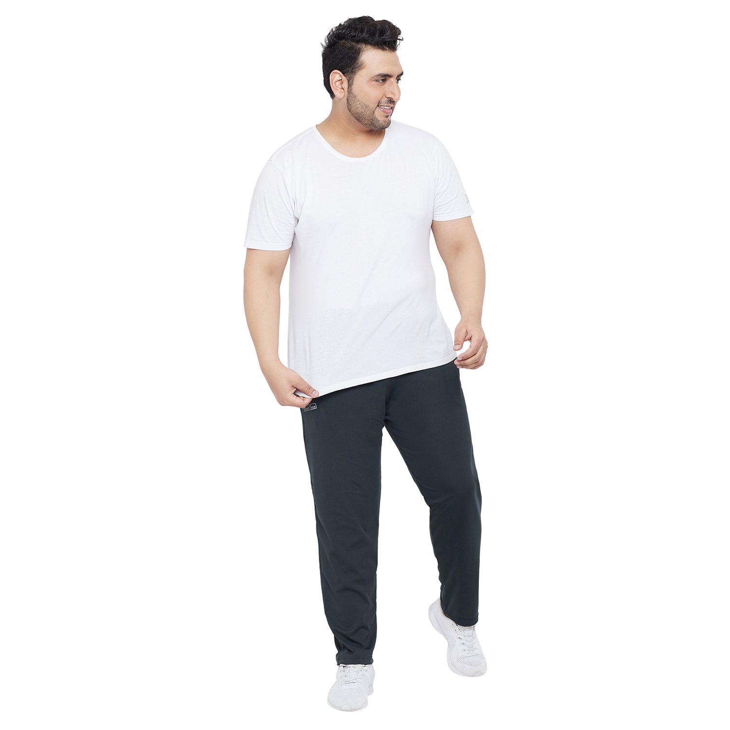 Men Plus Size Hayward Solid Trackpant - bigbanana