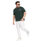 Men Plus Size Henra Solid Polo Tshirt - bigbanana