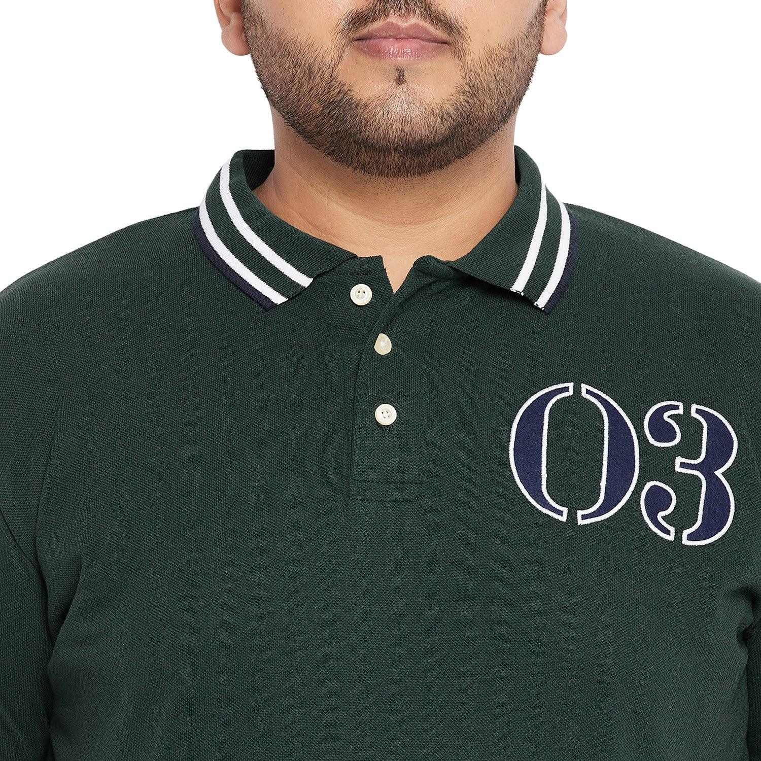 Men Plus Size Henra Solid Polo Tshirt - bigbanana