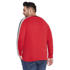 Men Plus Size Hoof Colorblock Henley Tshirt - bigbanana