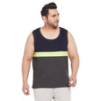 Men Plus Size Hugh Colorblock Innerwear Vest - bigbanana