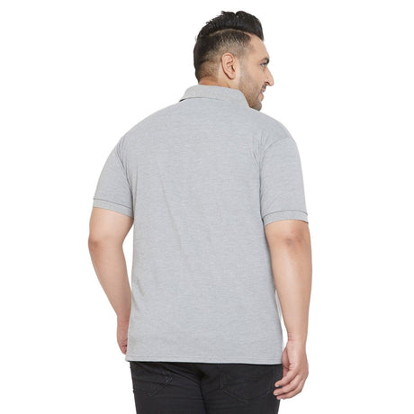 Men Plus Size Juno Colorblock Polo Tshirt - bigbanana