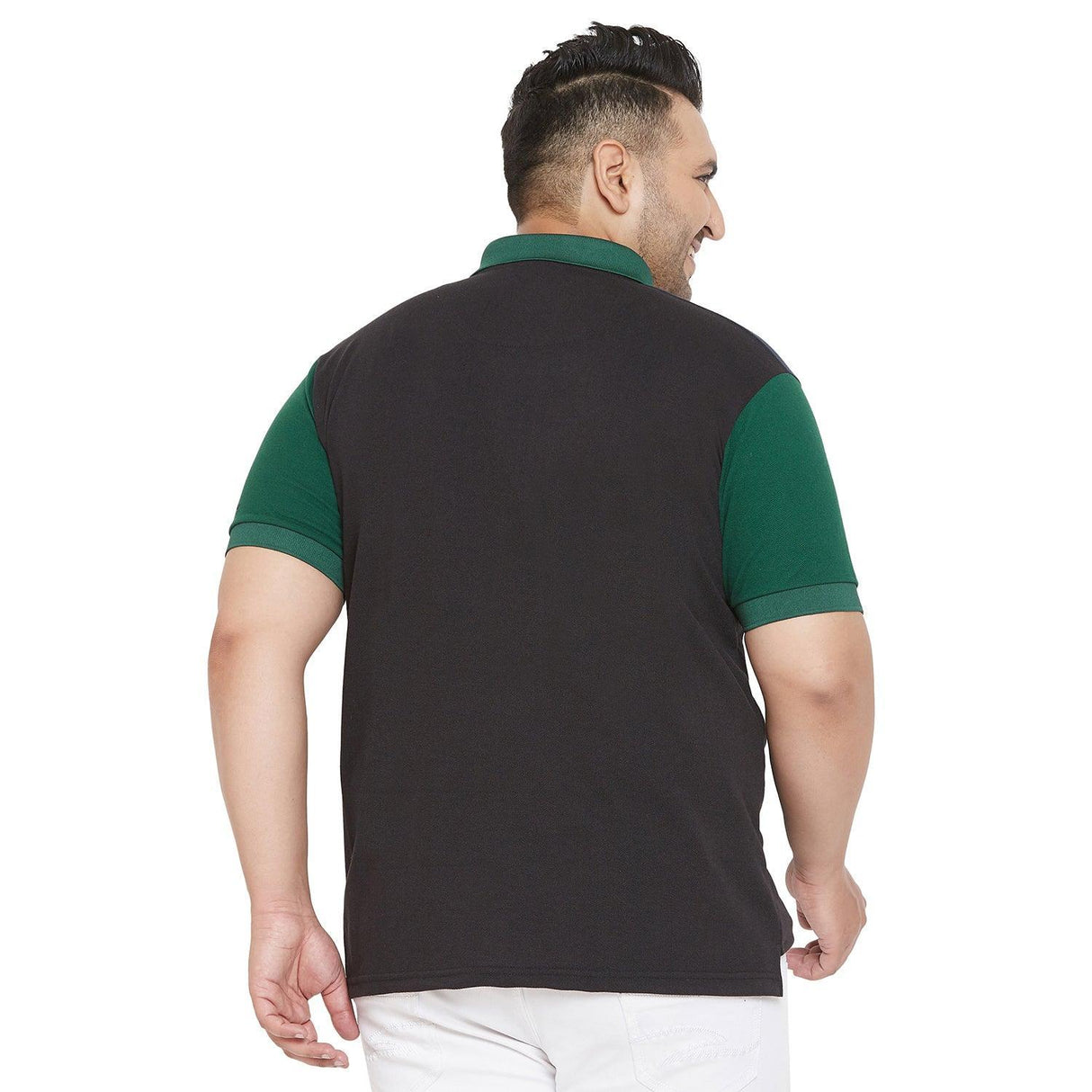 Men Plus Size Kepter Colorblock Polo Tshirt - bigbanana