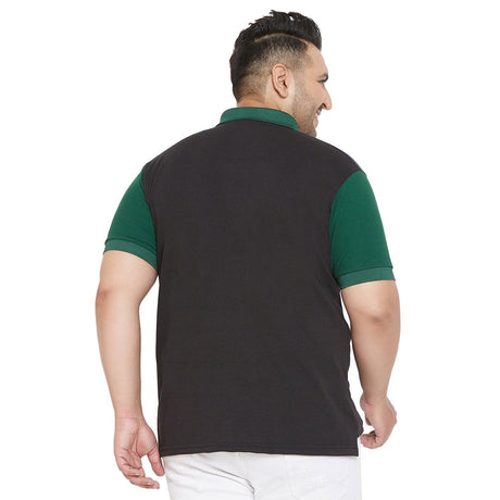 Men Plus Size Kepter Colorblock Polo Tshirt - bigbanana
