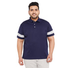 Men Plus Size Lapis Solid Polo Tshirt - bigbanana