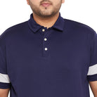 Men Plus Size Lapis Solid Polo Tshirt - bigbanana