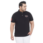 Men Plus Size Leeton Solid Polo Tshirt - bigbanana