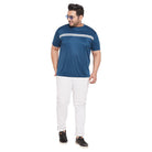 Men Plus Size Lorenzo Solid Round Neck Tshirt - bigbanana