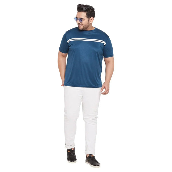 Men Plus Size Lorenzo Solid Round Neck Tshirt
