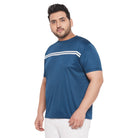 Men Plus Size Lorenzo Solid Round Neck Tshirt - bigbanana