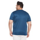 Men Plus Size Lorenzo Solid Round Neck Tshirt - bigbanana