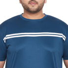 Men Plus Size Lorenzo Solid Round Neck Tshirt - bigbanana