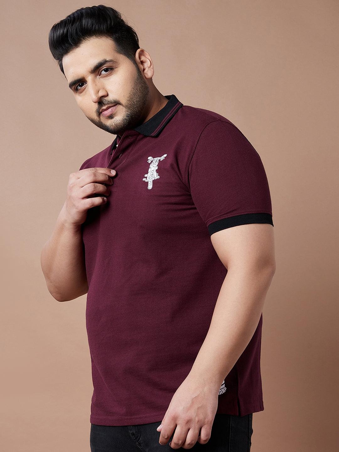 Men Plus Size Lucas Printed Polo Tshirt - bigbanana