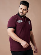 Men Plus Size Lucas Printed Polo Tshirt - bigbanana