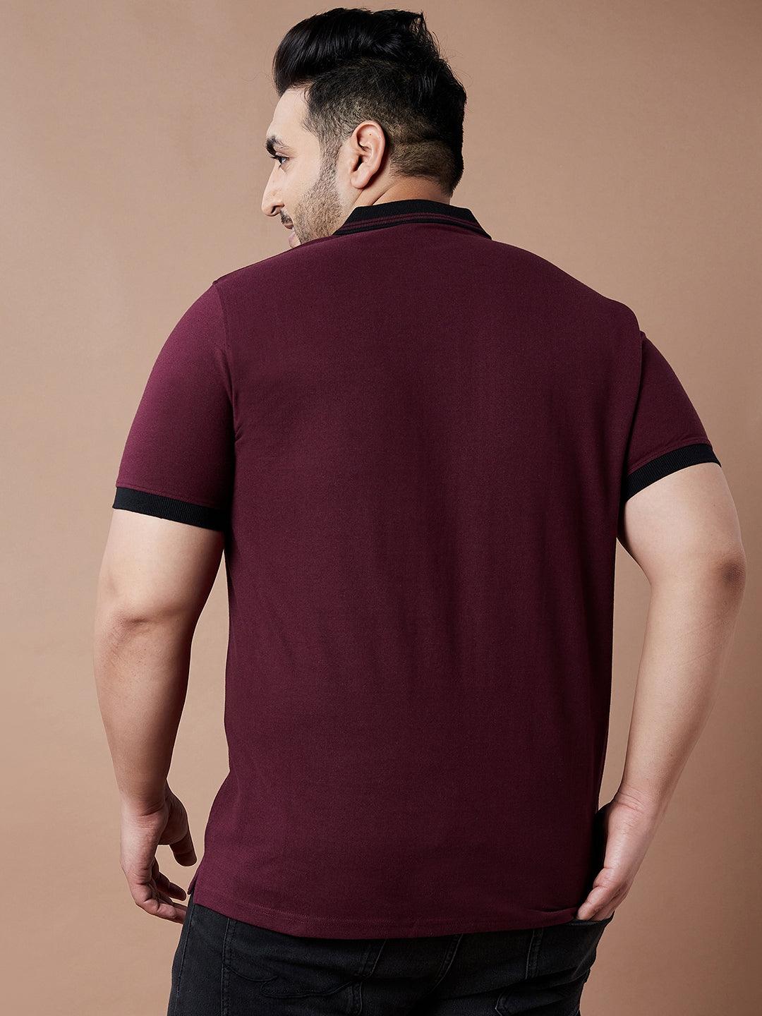 Men Plus Size Lucas Printed Polo Tshirt - bigbanana