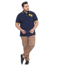 Men Plus Size Macald-NB Solid Polo Tshirt - bigbanana