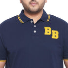 Men Plus Size Macald-NB Solid Polo Tshirt - bigbanana